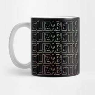 Elizabeth Name Pattern Mug